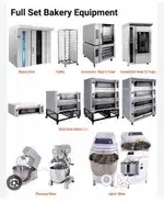 Bakery setup oven, mixture machine, cake counter,