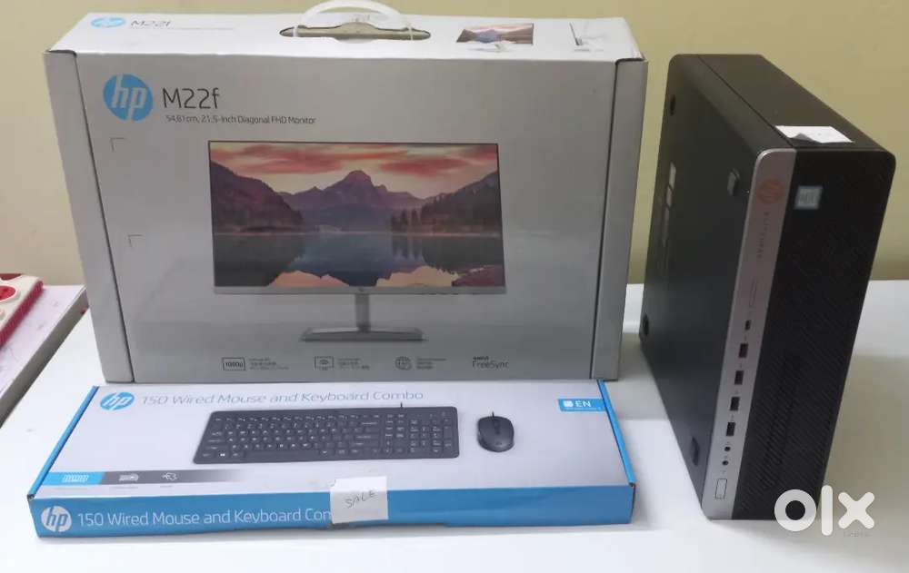 HP Elitedesk i5 Desktop with 21.5 LED Monitor and keyboard, Mouse