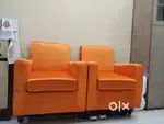 2 single seater sofa