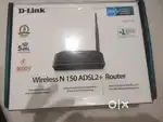 Dlink Wireless N150 ADSL2 Plus Router DSL  2730U with Accessories.