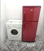 Whirlpool double door fridge , IFB white colour washing machine