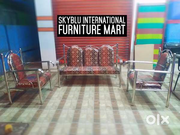 New stainless steel 3+1+1 sofa seat at wholesale price.