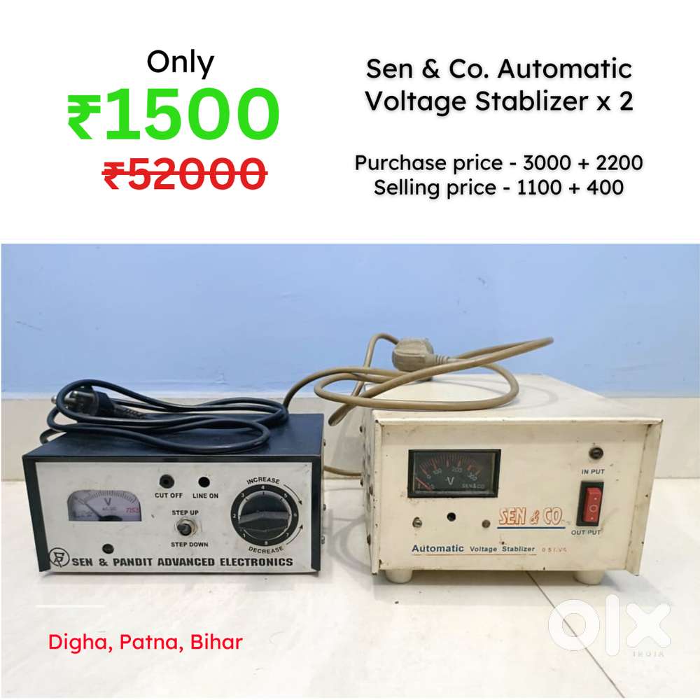 Sen & Co. Automatic Voltage Stablizer x 2