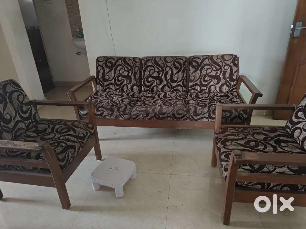 Teak wood sofa