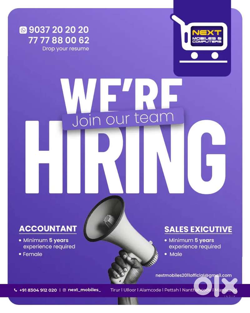 JOBS @TRIVANDRUM