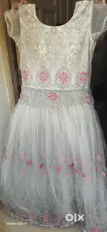 Bridesmaid white gown