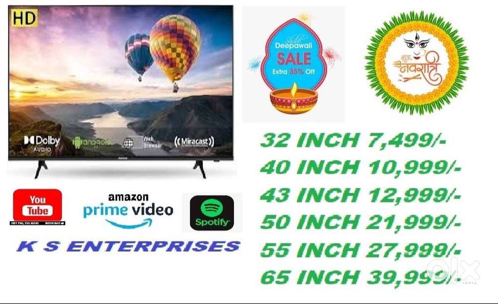 40 INCH SNART LED TV @ 10,999 /-
