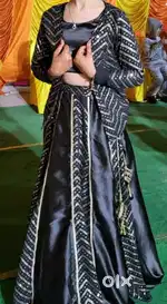 Beautiful black embroidery lhenga