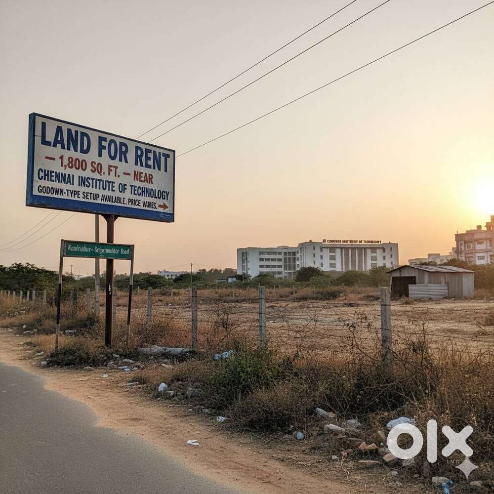 Land avilable for rent in kundrathur to Sriperumbudur road