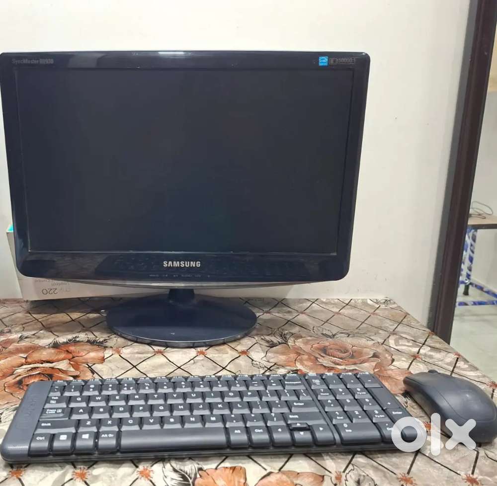 Samsung 19 Monitor + Wireless Keyboard & Mouse + CPU (Not Working)