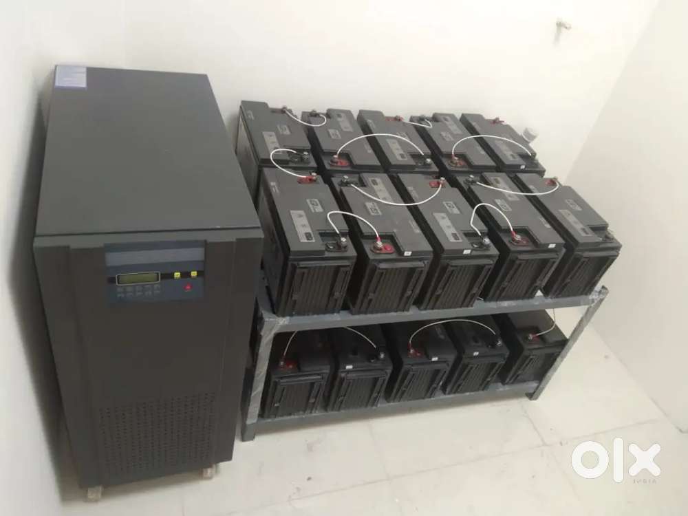 Powernet Make 20KVA 240VDC 3/1 Online ups and Amaron Quanta 12V 100AH