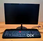 22 Inch Monitor and Keyboard