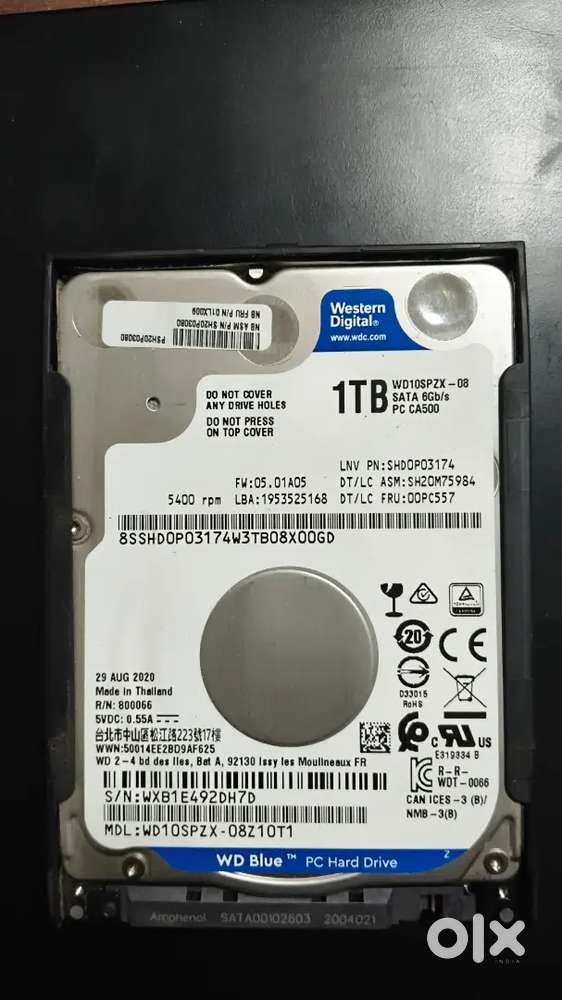 1 TB WESTERN DIGITAL HDD