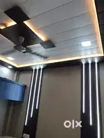 Pvc celling wall panel wallpaper gipsym grid celling koi bhu kaam