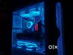 Cpu tower with keyboard and mouse