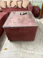 07 seater Sofa for sale with 2 setty & 1 centre table with glass