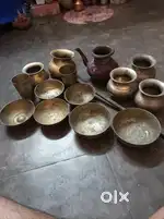 विंटेज  पीतल के बर्तन