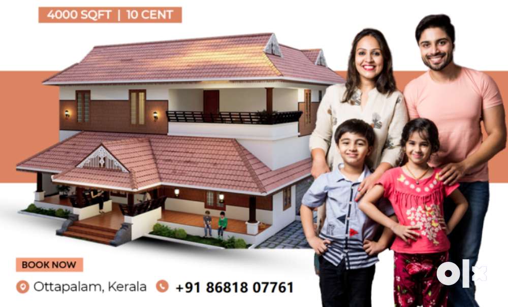 KERALA Nalukettu Design - 4BHK House for Sale in Ottapalam