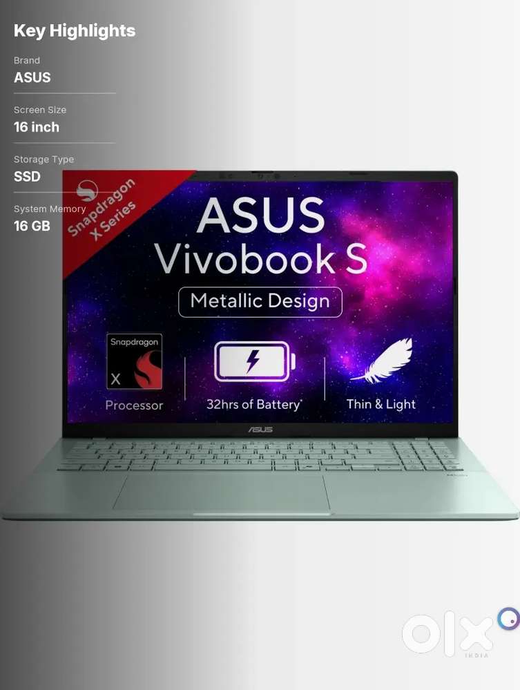 Asus vivobook s16 oled 16 gb ram 512 gb internal memory