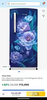Voltas beko fridge - 175L