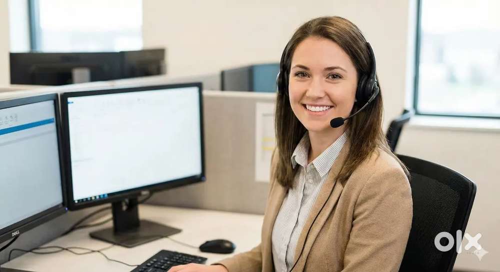 As a telecaller , customer care,marketing requirement...