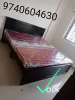 Brand new queen size bed with mattress in wholesale price Cod availab