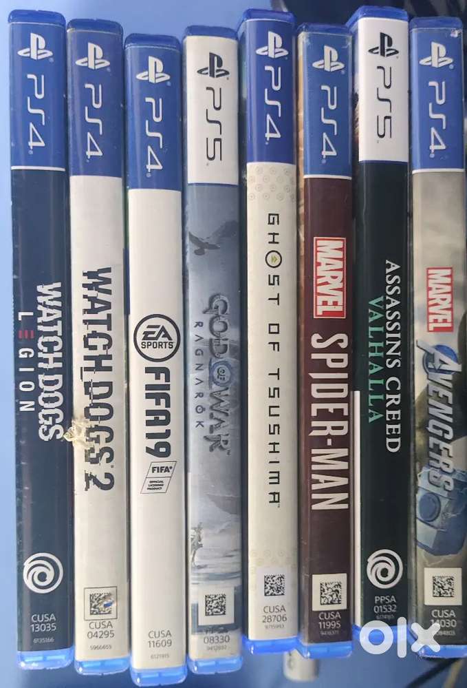 PS4 and PS5 games(Pre Owned)