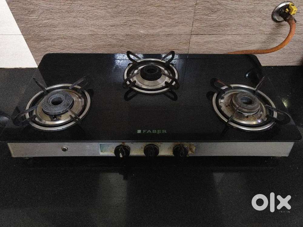 Faber 3 Burner Gas Stove Crystal 30 CT