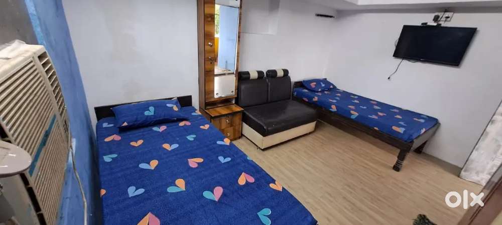 3 Sharing AC Room Fully furnished PG For Boys or Male