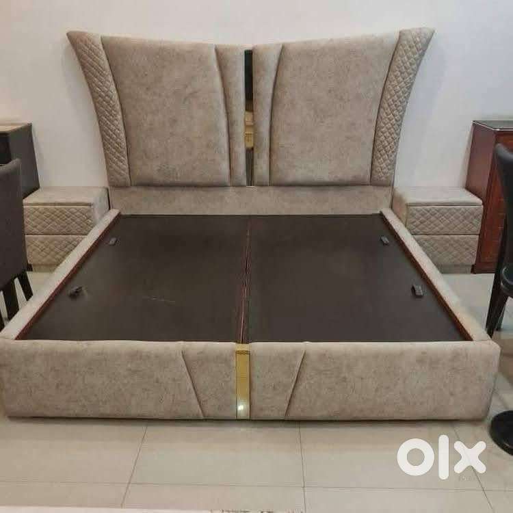 New best quality luxury design full cushions queen size bed with stor
