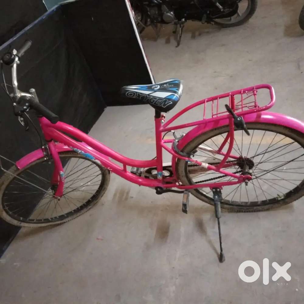 Pink color ladies cycle