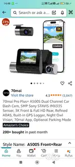 SEAL PACK CAR DASH.  CAM