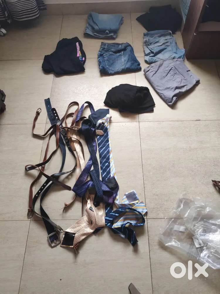 Used Jeans, Formal pant, tracks, ties and belts
