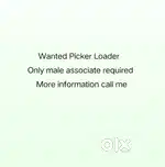 Wanted Picker Loader - Bhandup west
