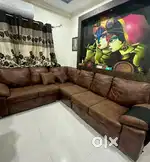 Brown Leather Sofa