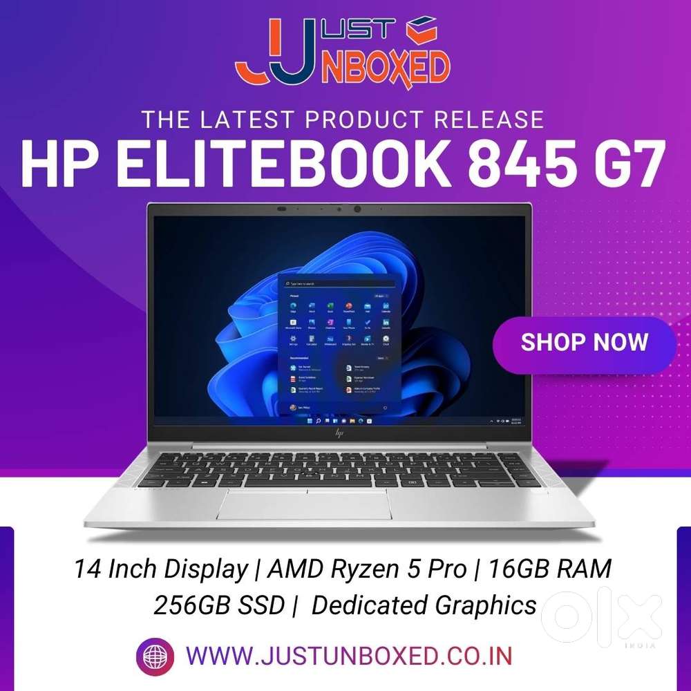 HP EliteBook 845 G7  Ryzen 5 Pro  16GB RAM  256GB SSD