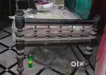 ANTIQUE MahoganySINGLE ORNAMENTAL BED7ft by3.5ft,parts fixed,bed only.