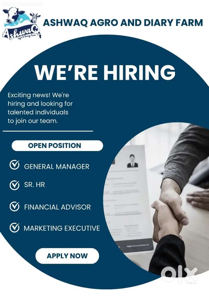 We're hiring for receptionist to general manager role