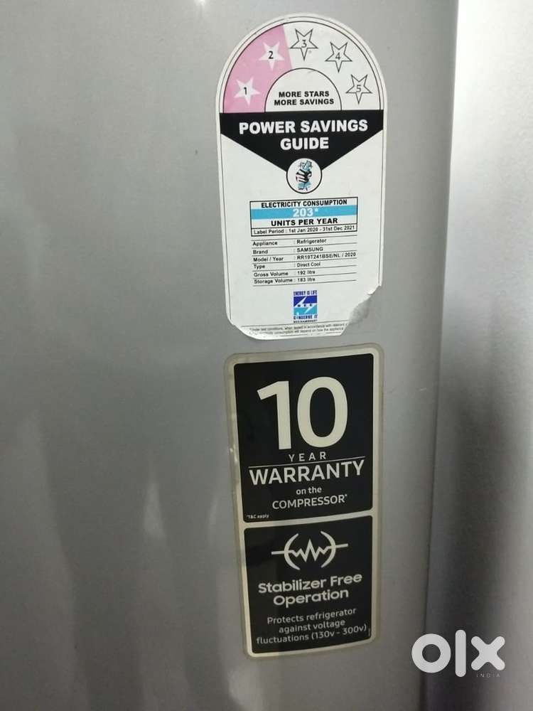 Samsung single door 183 ltr refrigerator