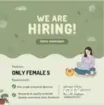 hava a job we need females age limit 21 to 40 age any degr
