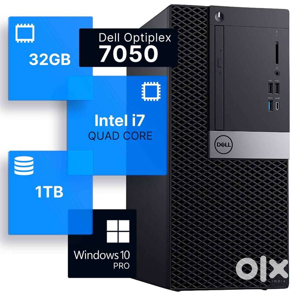 Dell optiplex 7050 OR 5050 TOWER CPU 6MONTHS WARRANTY -I7 32GB 1TB SSD