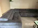 Premium L-Shaped Grey Sofa in Excellent Condition – Urgent Sale