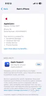 Care+ 2yr, Week old, Iphone 16, 256GB brand new. Care worth15k