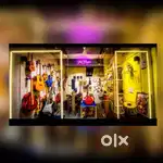 Music shop with all music instruments