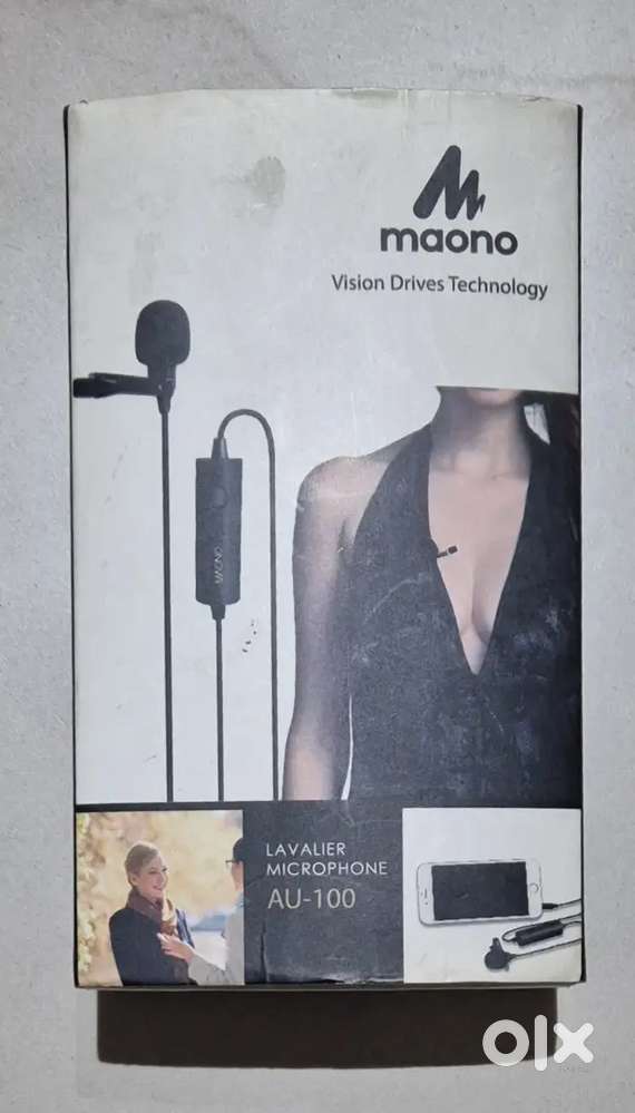 Maono AU-100 Lavalier Collar Mic for DSLR, Phone, PC (Full Box Kit)