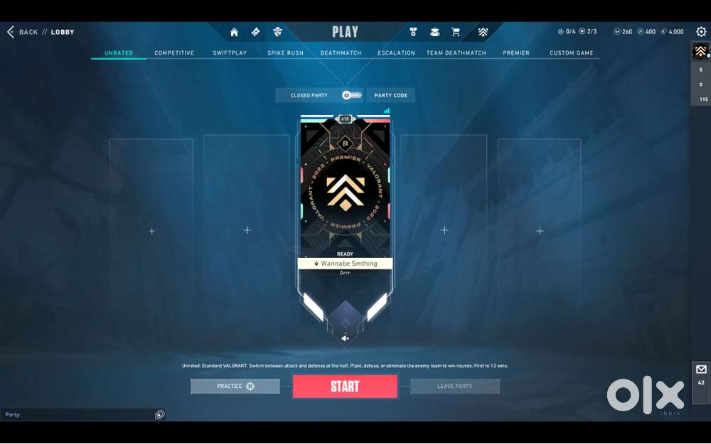 Premium VALORANT Account  Champions Karambit  Ignite Fan  RGX Blade