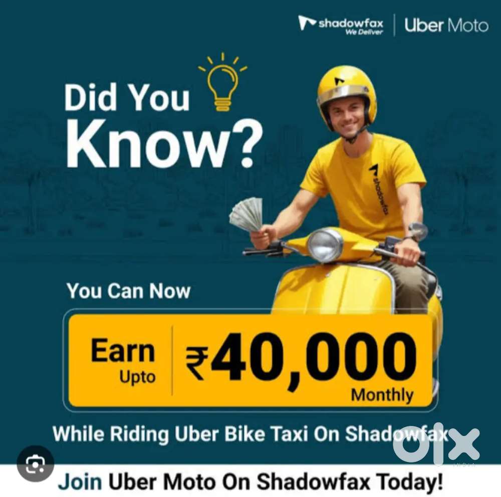 Delivery and bike taxi Rider's required