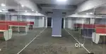 Glass partition work. Office workstation. Used Office floor mat