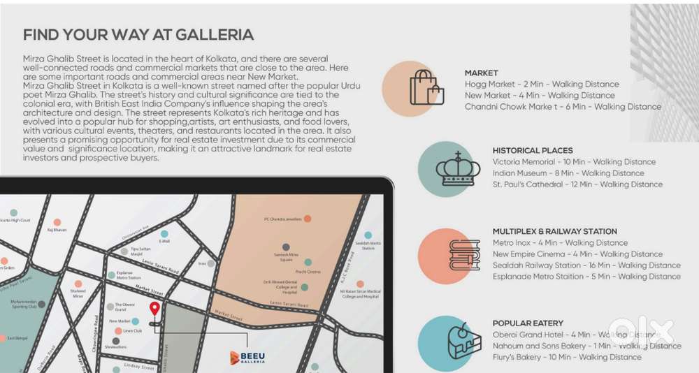 Retail shop available for Sale in 2A Mirza Galib