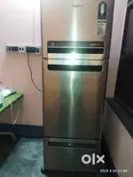 Wirlpool 240l triple door fridge with company's stabilizer & stand